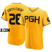 Canaan Smith-Njigba Men's Pittsburgh Pirates Gold Authentic 2023 City Connect Jersey