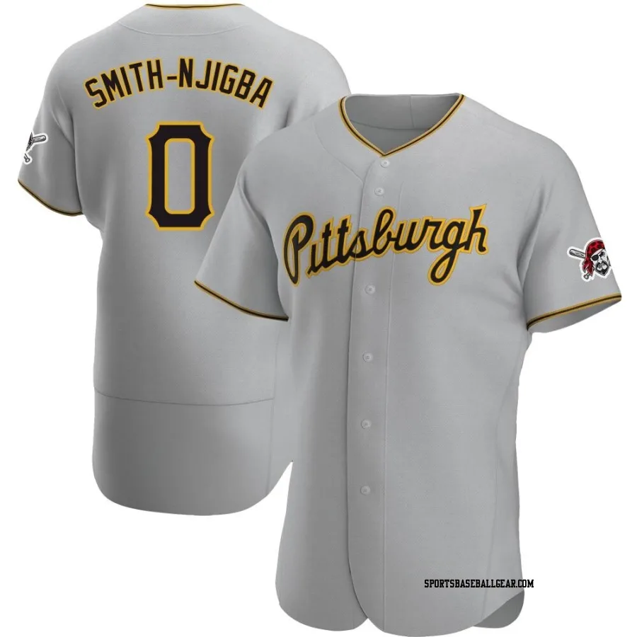 Canaan Smith-Njigba Men's Pittsburgh Pirates Gray Authentic Road Jersey