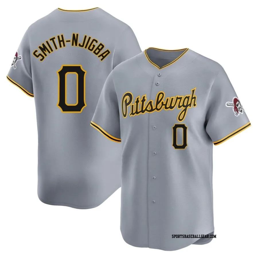 Canaan Smith-Njigba Men's Pittsburgh Pirates Gray Limited Away Jersey