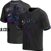 Canaan Smith-Njigba Men's Seattle Mariners Black Holographic Replica Alternate Jersey