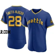 Canaan Smith-Njigba Men's Seattle Mariners Royal Authentic 2023 City Connect Jersey