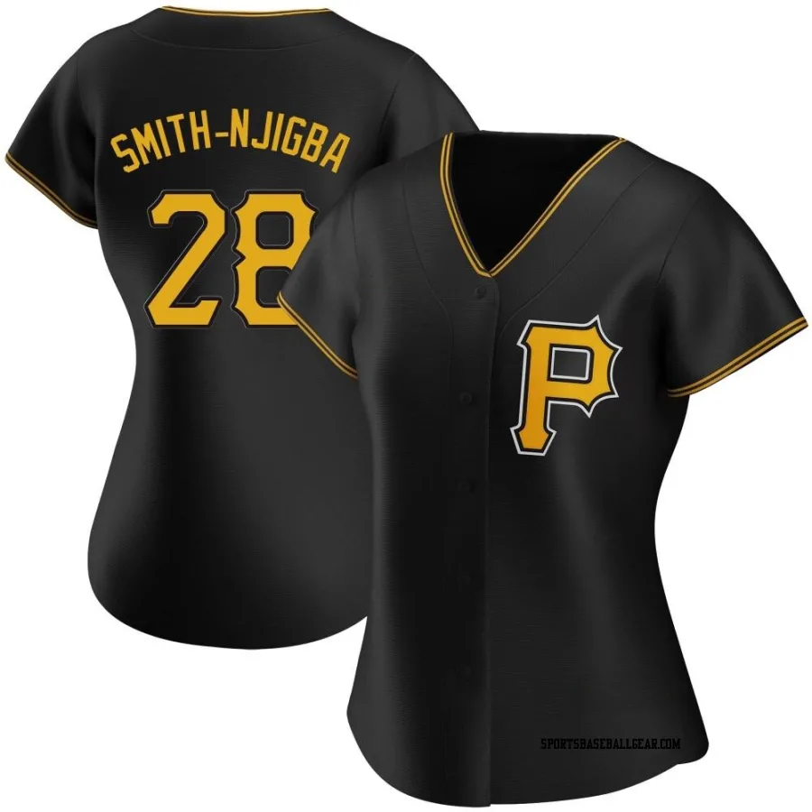 Canaan Smith-Njigba Women's Pittsburgh Pirates Black Replica Alternate Jersey