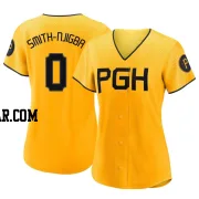 Canaan Smith-Njigba Women's Pittsburgh Pirates Gold Authentic 2023 City Connect Jersey