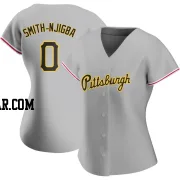 Canaan Smith-Njigba Women's Pittsburgh Pirates Gray Authentic Road Jersey