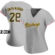 Canaan Smith-Njigba Women's Pittsburgh Pirates Gray Authentic Road Jersey