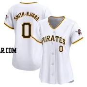 Canaan Smith-Njigba Women's Pittsburgh Pirates White Limited Home Jersey