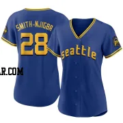 Canaan Smith-Njigba Women's Seattle Mariners Royal Authentic 2023 City Connect Jersey