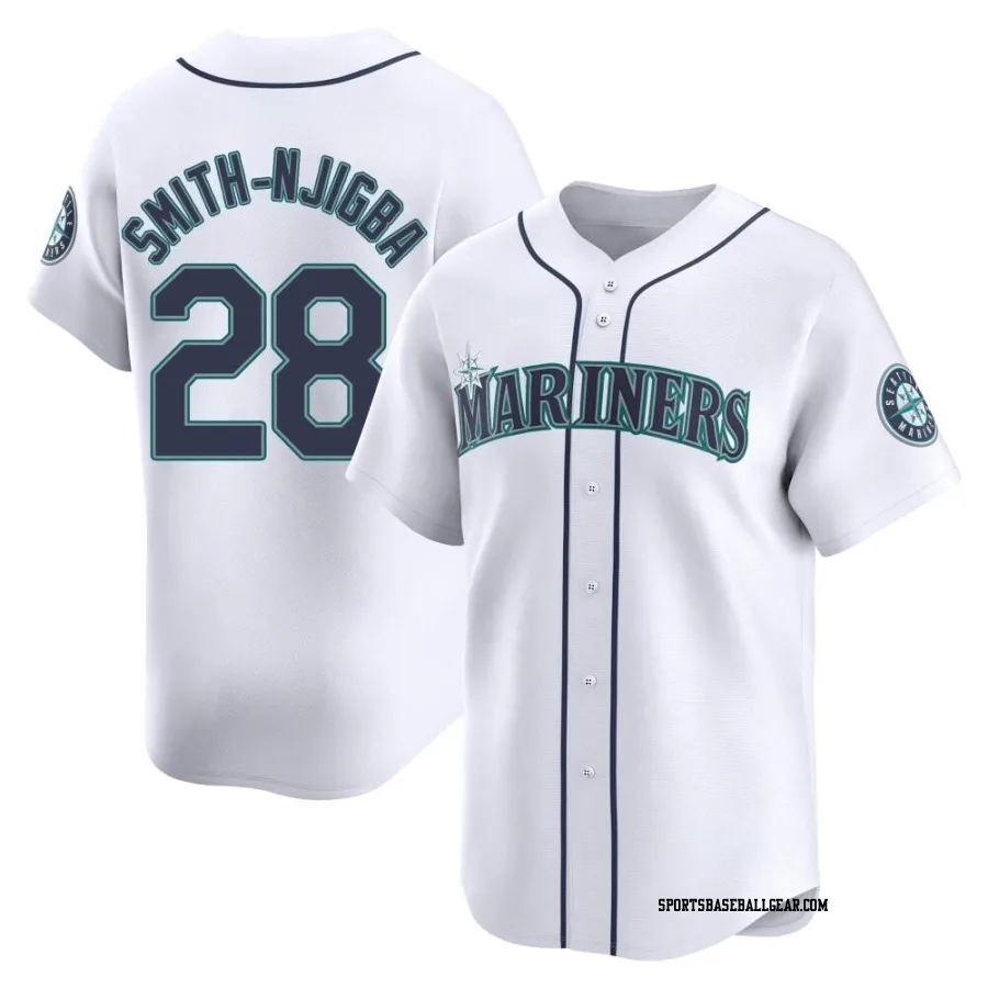 Canaan Smith-Njigba Youth Seattle Mariners White Limited Home Jersey