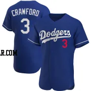 Carl Crawford Men's Los Angeles Dodgers Royal Authentic Alternate Jersey