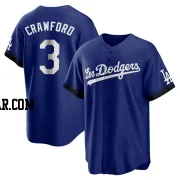 Carl Crawford Men's Los Angeles Dodgers Royal Replica 2021 City Connect Jersey