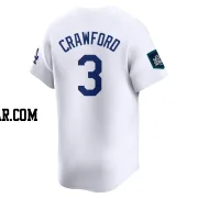 Carl Crawford Men's Los Angeles Dodgers White Limited 2024 World Tour Seoul Series Home Jersey