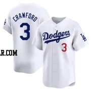 Carl Crawford Men's Los Angeles Dodgers White Limited Home Jersey