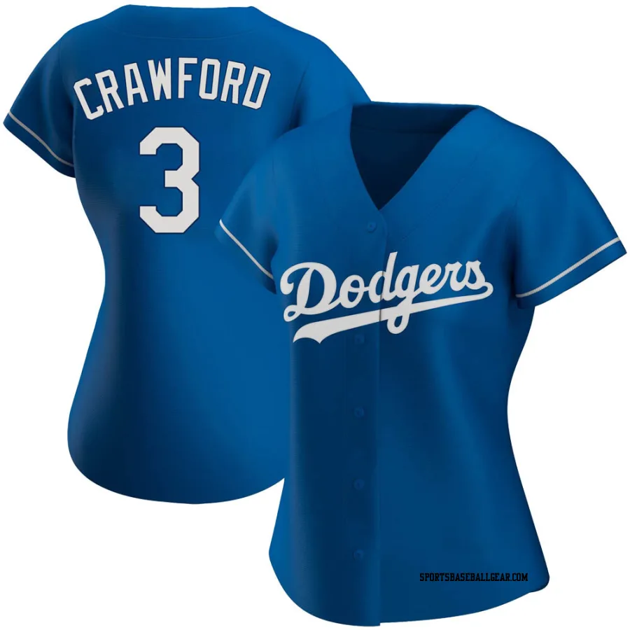 Carl Crawford Women's Los Angeles Dodgers Royal Authentic Alternate Jersey