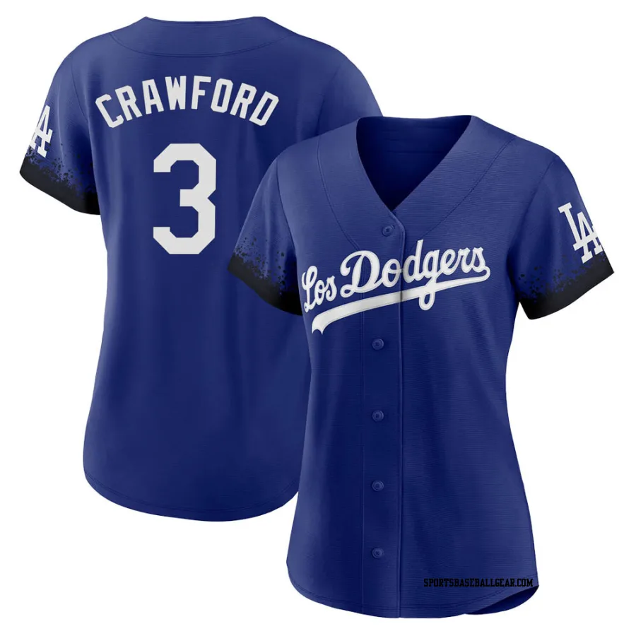 Carl Crawford Women's Los Angeles Dodgers Royal Replica 2021 City Connect Jersey