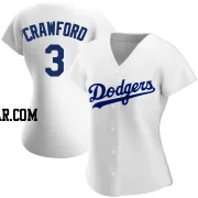 Carl Crawford Women's Los Angeles Dodgers White Authentic Home Jersey