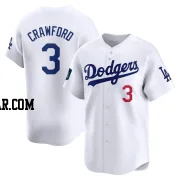 Carl Crawford Youth Los Angeles Dodgers White Limited 2024 World Tour Seoul Series Home Jersey