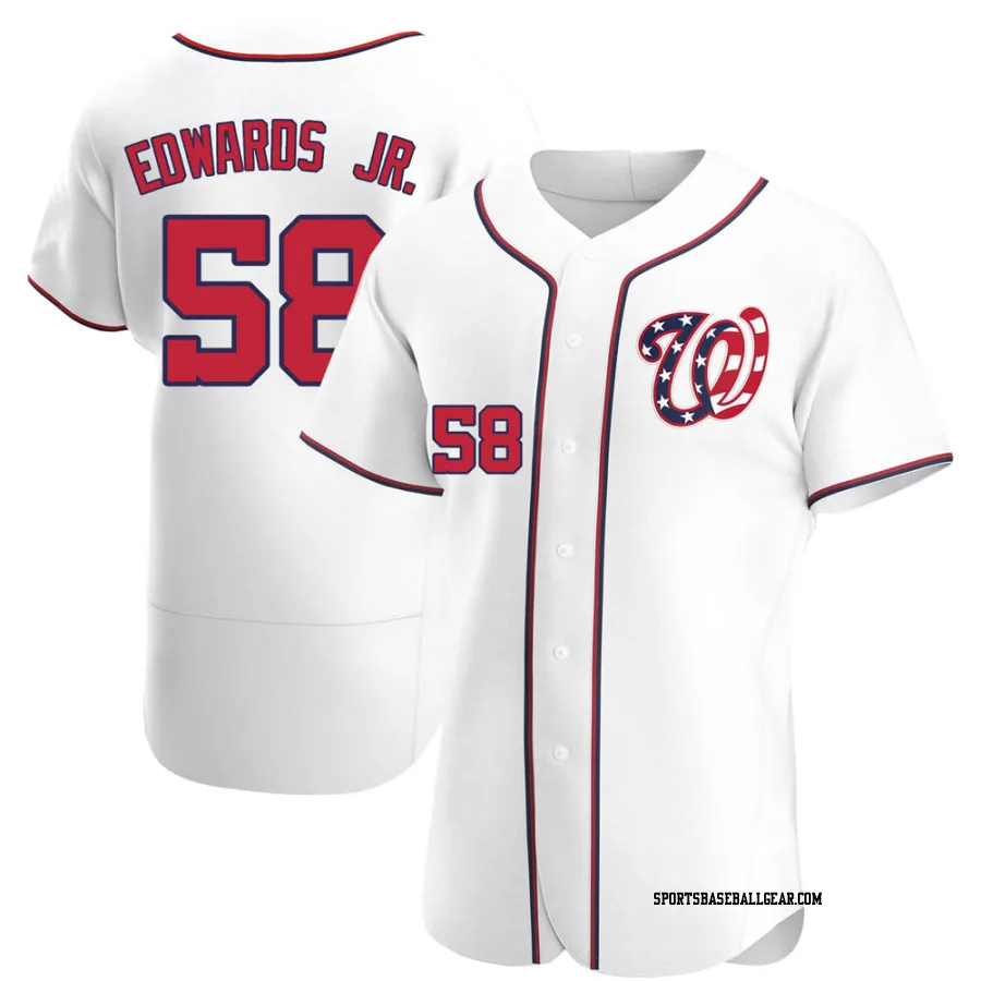 Carl Edwards Jr. Men's Washington Nationals White Authentic Alternate Jersey