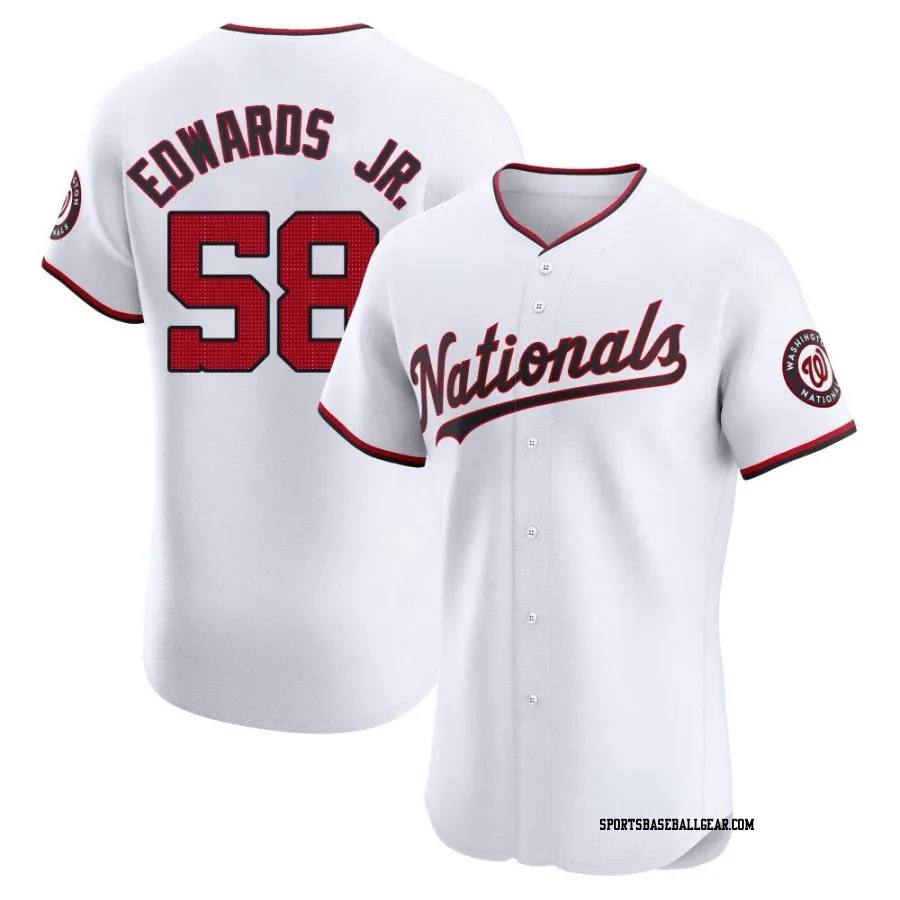 Carl Edwards Jr. Men's Washington Nationals White Elite Home Jersey