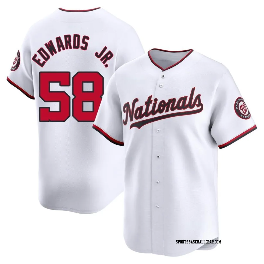 Carl Edwards Jr. Men's Washington Nationals White Limited Home Jersey