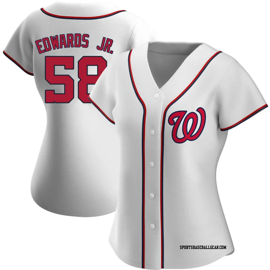 Carl Edwards Jr. Women's Washington Nationals White Authentic Home Jersey