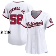 Carl Edwards Jr. Women's Washington Nationals White Limited Home Jersey