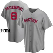 Carl Yastrzemski Men's Boston Red Sox Gray Replica Road Jersey