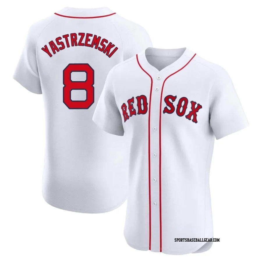 Carl Yastrzemski Men's Boston Red Sox White Elite Home Jersey