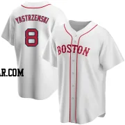 Carl Yastrzemski Men's Boston Red Sox White Replica Alternate Jersey