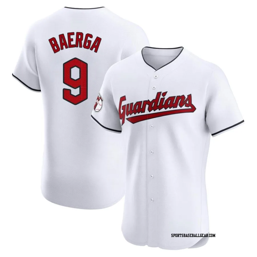 Carlos Baerga Men's Cleveland Guardians White Elite Home Jersey