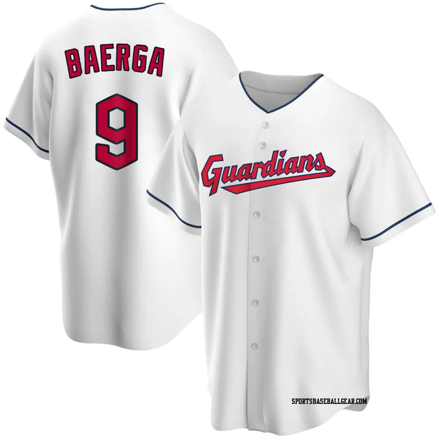 Carlos Baerga Men's Cleveland Guardians White Replica Home Jersey