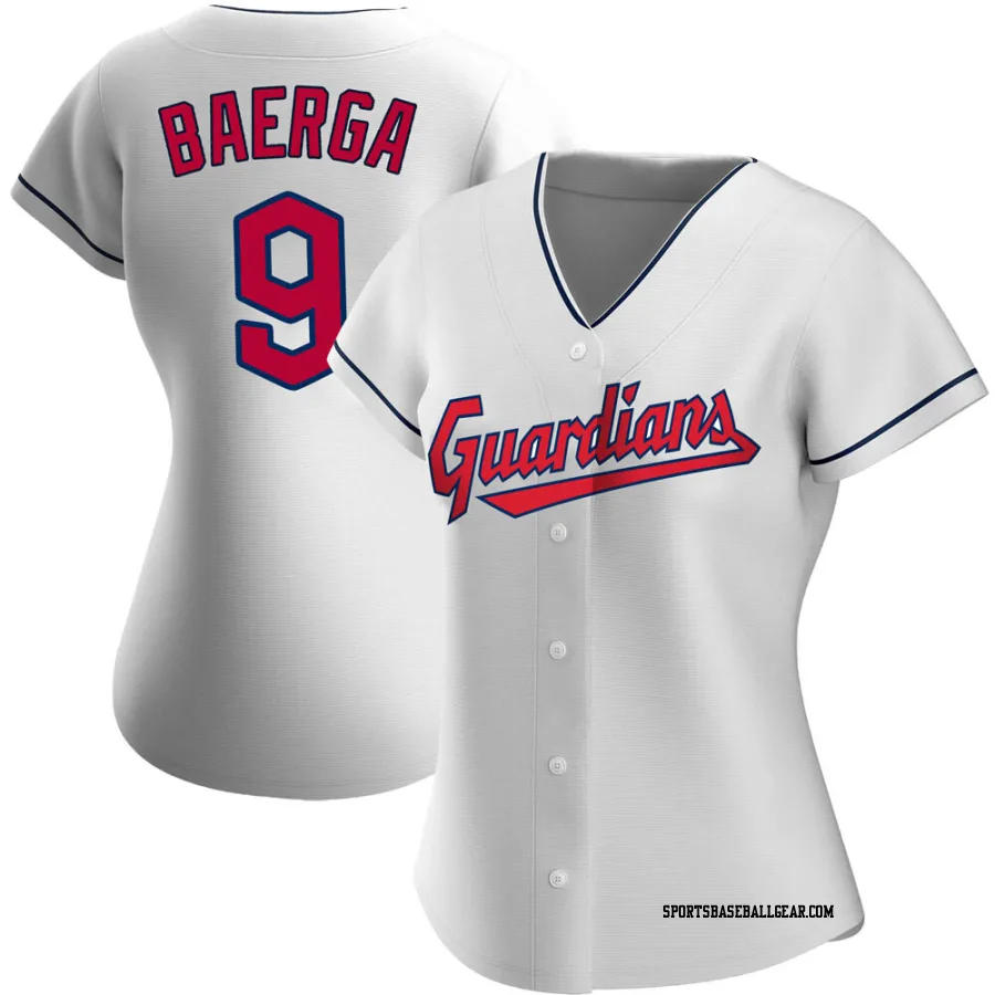 Carlos Baerga Women's Cleveland Guardians White Authentic Home Jersey