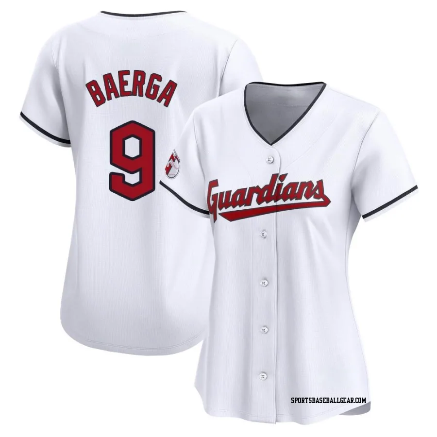 Carlos Baerga Women's Cleveland Guardians White Limited Home Jersey