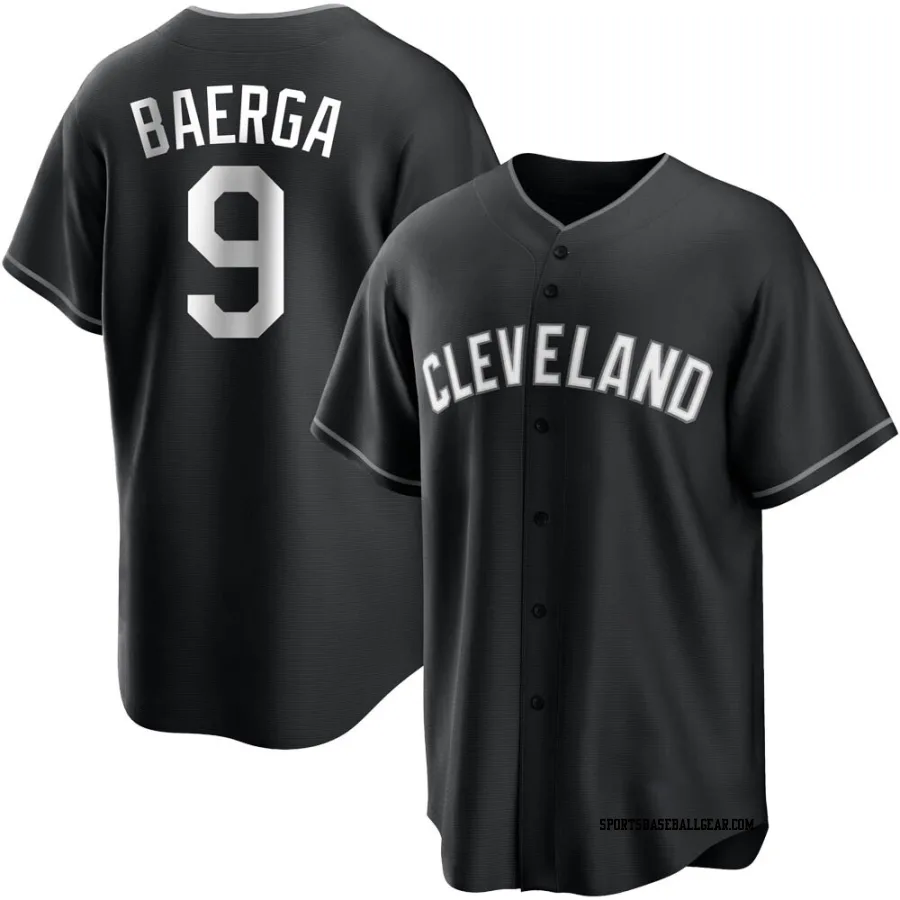 Carlos Baerga Youth Cleveland Guardians Black/White Replica Jersey