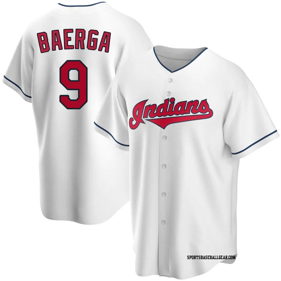 Carlos Baerga Youth Cleveland Guardians White Replica Home Jersey