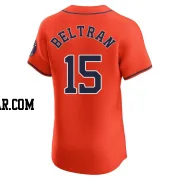 Carlos Beltran Men's Houston Astros Orange Elite Alternate Vapor Premier Jersey