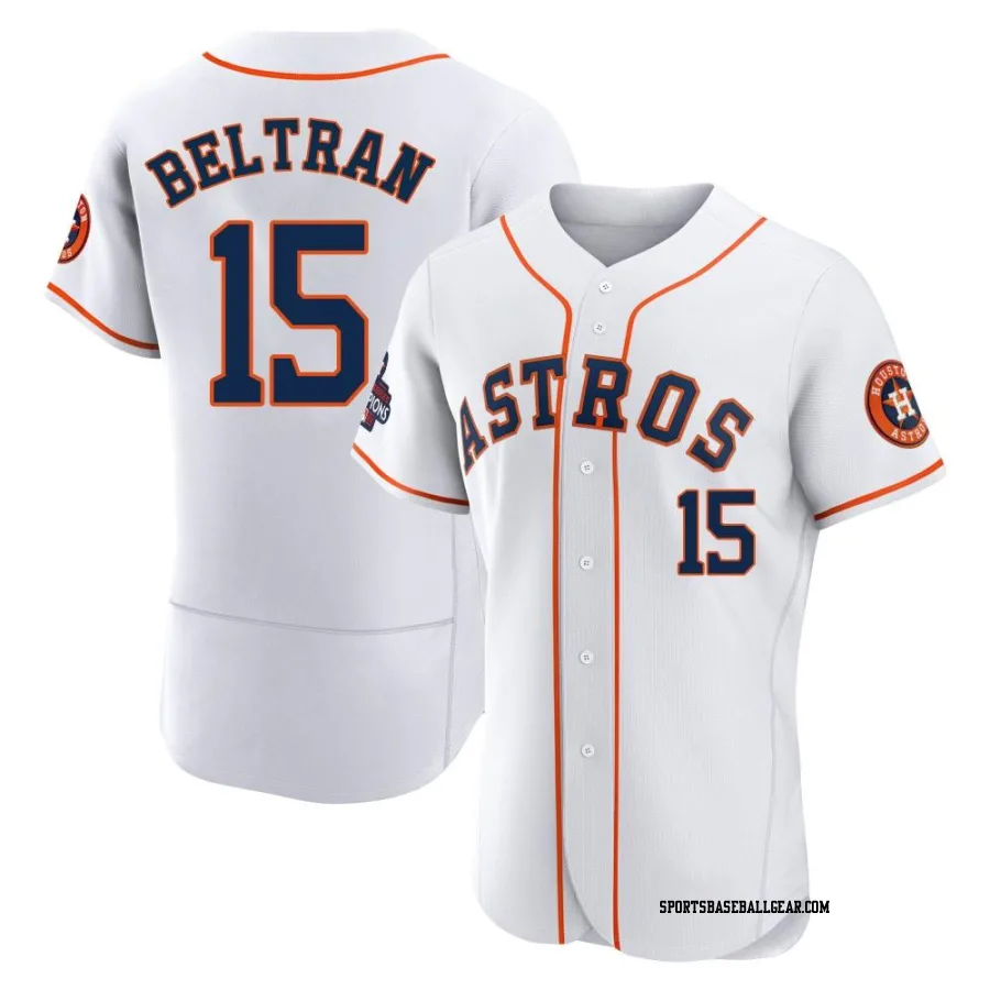 Carlos Beltran Men's Houston Astros White Authentic 2022 World Series Champions Home Jersey