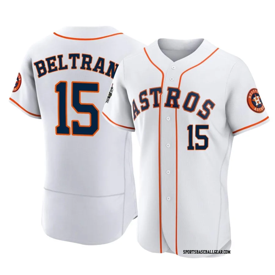 Carlos Beltran Men's Houston Astros White Authentic 2022 World Series Home Jersey