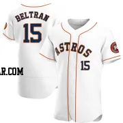 Carlos Beltran Men's Houston Astros White Authentic Home Jersey