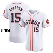 Carlos Beltran Men's Houston Astros White Elite Home Patch Jersey