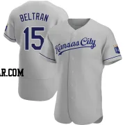 Carlos Beltran Men's Kansas City Royals Gray Authentic Road Jersey