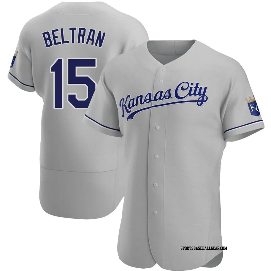 Carlos Beltran Men's Kansas City Royals Gray Authentic Road Jersey