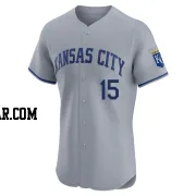 Carlos Beltran Men's Kansas City Royals Gray Elite Road Jersey