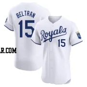 Carlos Beltran Men's Kansas City Royals White Elite Home Jersey