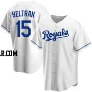 Carlos Beltran Men's Kansas City Royals White Replica Home Jersey