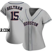 Carlos Beltran Women's Houston Astros Gray Authentic Road 2020 Jersey