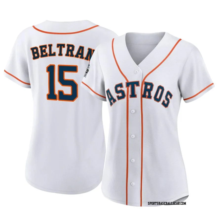 Carlos Beltran Women's Houston Astros White Authentic 2022 World Series Home Jersey