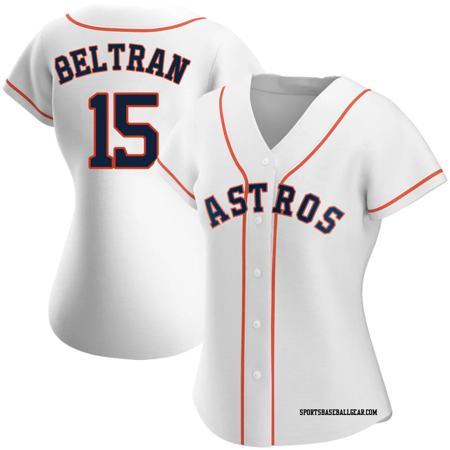 Carlos Beltran Women's Houston Astros White Replica Home Jersey