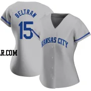 Carlos Beltran Women's Kansas City Royals Gray Authentic 2022 Road Jersey