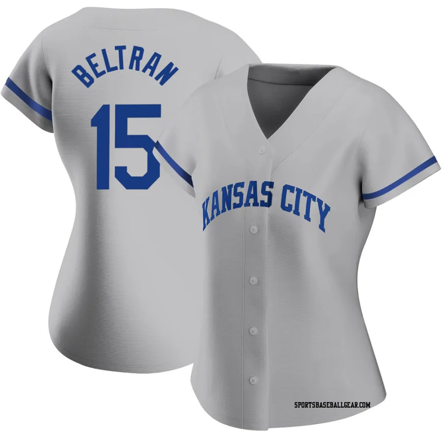 Carlos Beltran Women's Kansas City Royals Gray Authentic 2022 Road Jersey