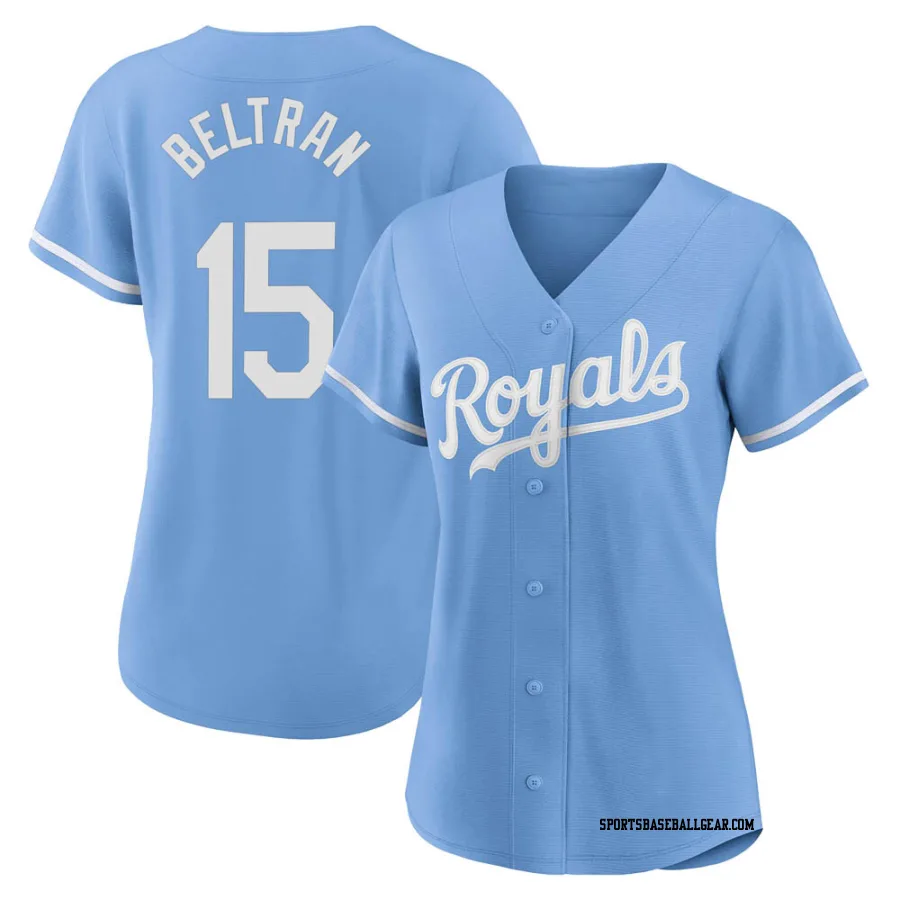 Carlos Beltran Women's Kansas City Royals Light Blue Replica 2022 Alternate Jersey